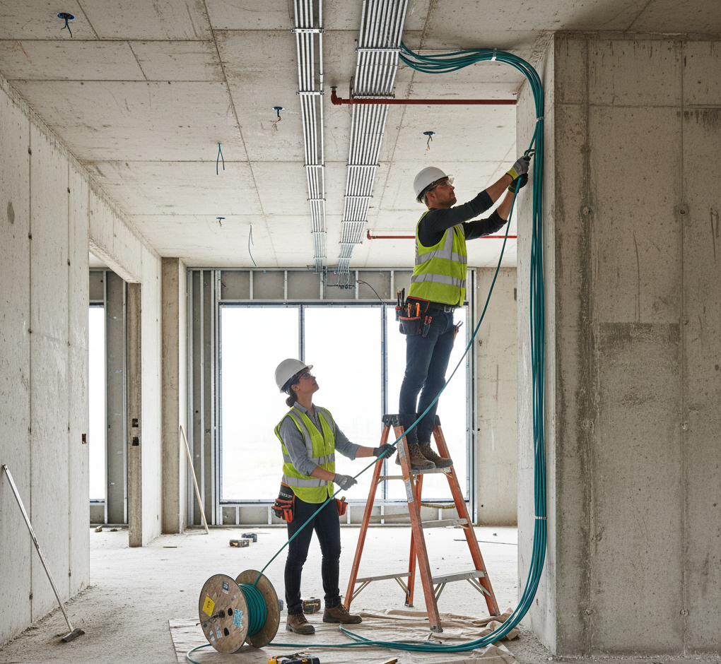 Low-voltage infrastructure installation